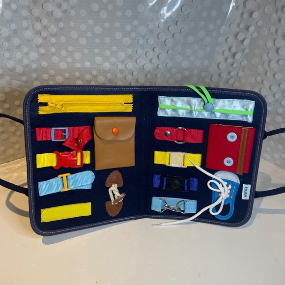 Toddler Portable Activity 😊Busy Board - Picture 2 of 5